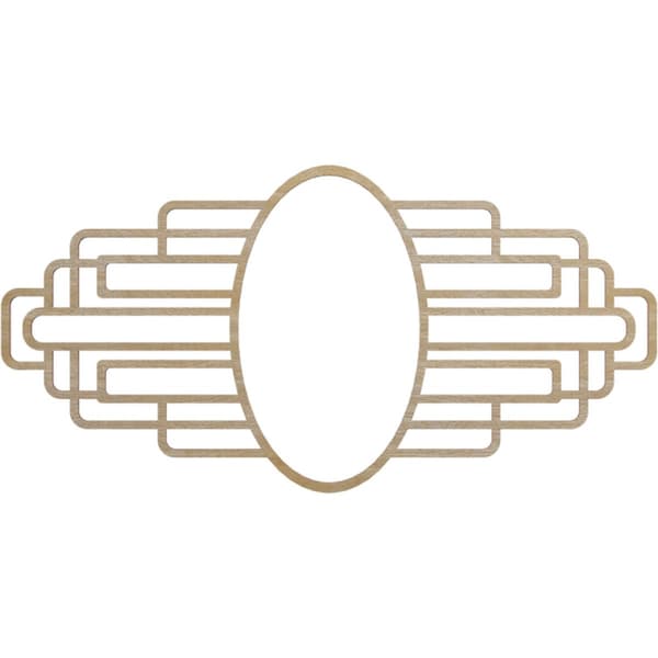 Ekena Millwork Elizabeth Wood Fretwork Pierced Ceiling Medallion, Birch, 24"W x 12"H x 6 5/8"IW x 11 3/8"IH x 3/8"T CMWP24X12X0375EBBI - main